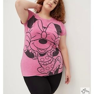 NWT Torrid 2X Disney Minnie Mouse Mineral Wash Tunic Tee